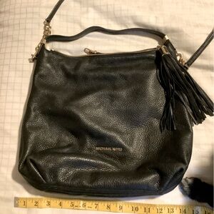 Michael Kor shoulder bag black with gold accents